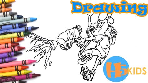 How To Draw An Inkling Boy Splatoon 2 Step By Step Easy Kids