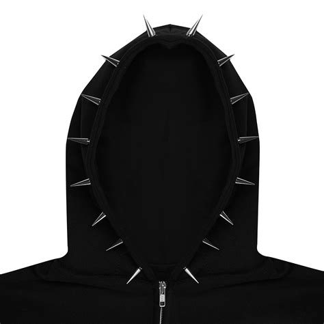 BLACK SANCTUARY ZIP-UP HOODIE – AN – APPENDAGE