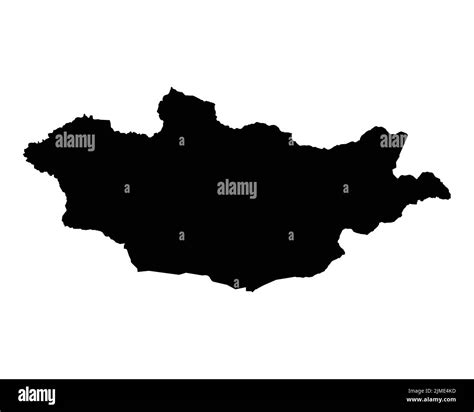 Mapa De Mongolia Mapa Del Pa S De Mongolia Nacional Nation En Blanco