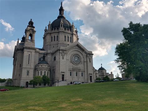 Cathedral of St. Paul Minnesota Stock Image - Image of tourist ...