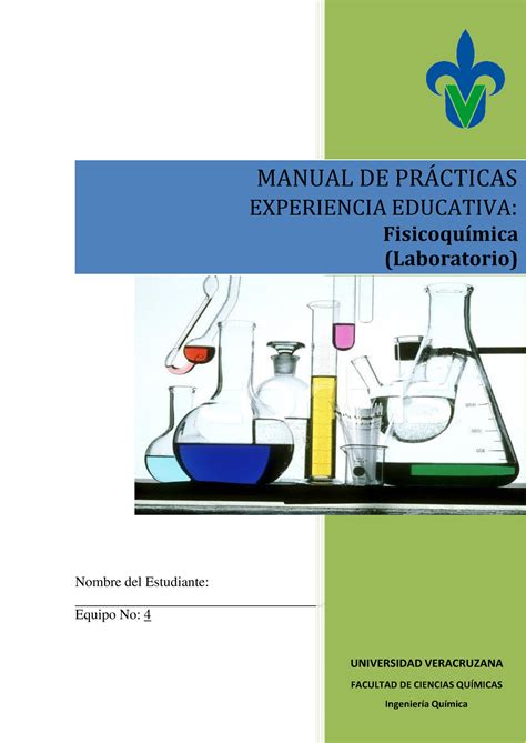 Manual Fisicoquimica Practica 1 2 3 4 Manual De PrÁcticas