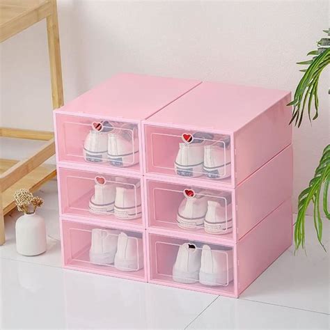 Lot De Bo Tes Chaussures Empilables Bo Te De Rangement Modulaire