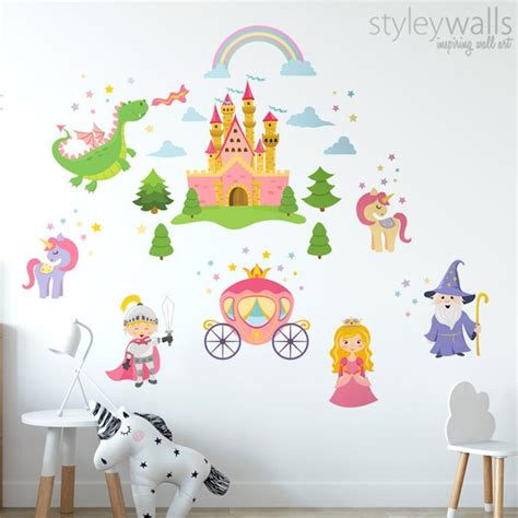 Prince And Princess Wall Decal Etsy