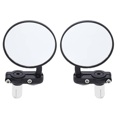 Discount Up To 50 2pcs Universal Motorcycle Mirror Aluminum Black 22mm