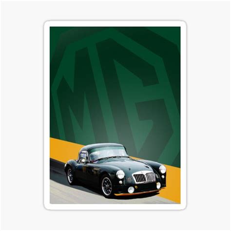 "MG British Classic Vintage Car" Sticker for Sale by asherdesign ...