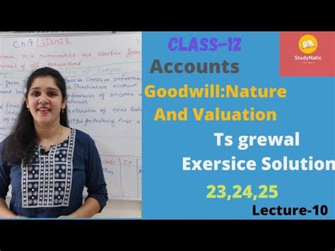 Class 12 Accounting Goodwill Nature And Valuation Ts Grewal