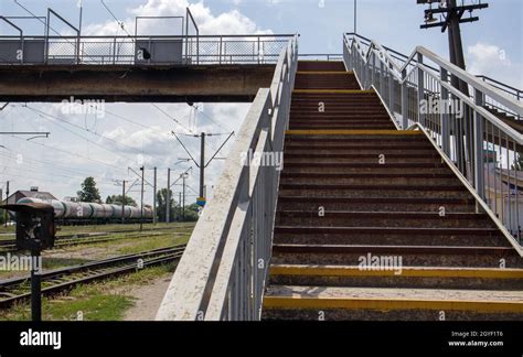 Railway Bridge With Steps With Impressive Steps In Perspective