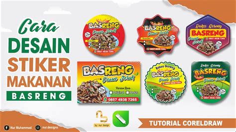 Cara Membuat Desain Stiker Makanan Stiker Basreng Free Cdr Nur