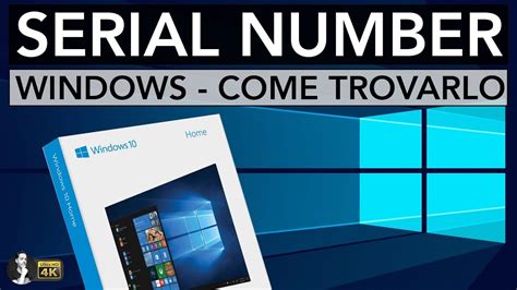 Come Trovare Il Codice Licenza Di Windows License Product Key Youtube