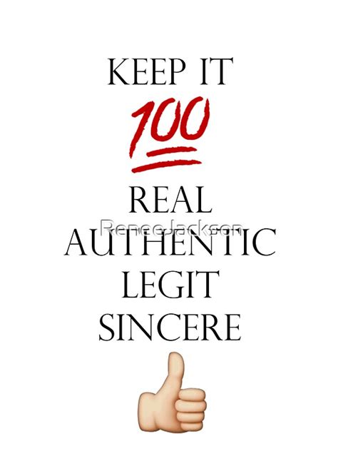 "Keep it 100" Stickers by ReneeJackson | Redbubble