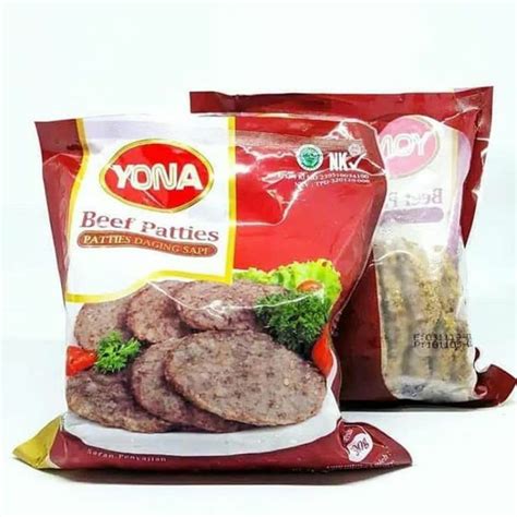 Jual Beef Patties Yona Patties Daging Sapi 500Gram Shopee Indonesia