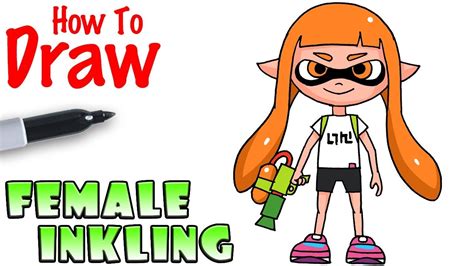 How To Draw Female Inkling Splatoon Youtube