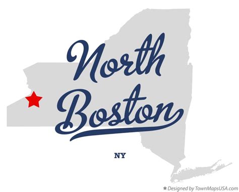 Map Of North Boston Ny New York