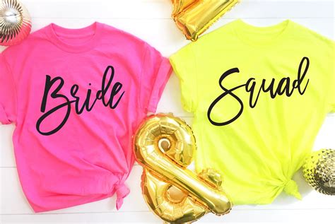 Bride Shirt Squad Shirt Bachelorette Party Shirt Bridesmaid Etsy