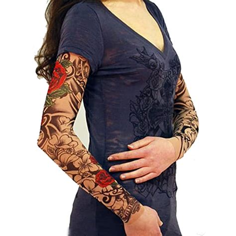 Navkar Crafts Assorted Arm Warmers Tattoo Sleeves Multicolour Pack Of 5