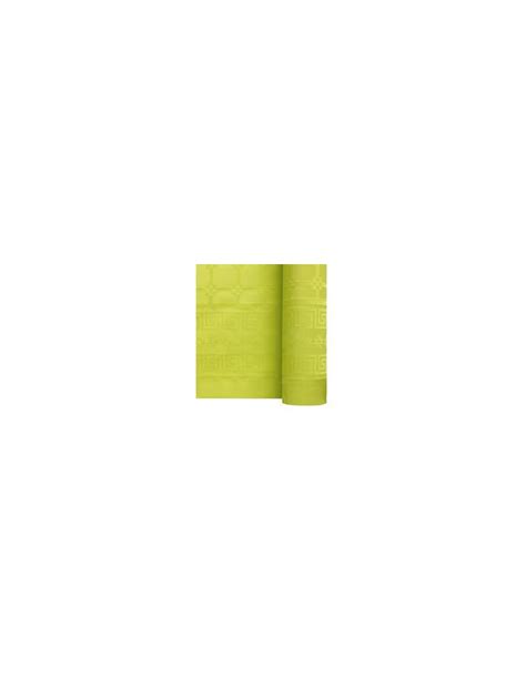 Nappe papier damassée vert amande en rouleau 1 20 m x 25 m