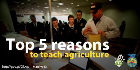 Top 5 Reasons To Teach Agriculture National Ffa Organization Blog