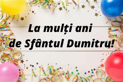 C Ror Persoane Trebuie S Le Spui La Mul I Ani De Sf Ntul Dumitru