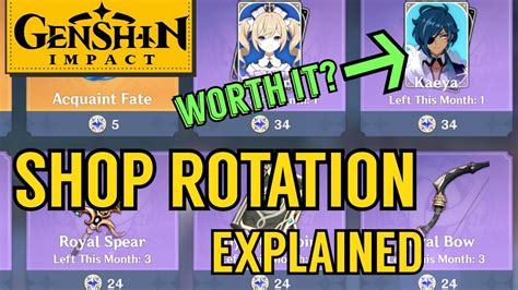 Starglitter And Character Shop Rotation Guide Genshin Impact Youtube