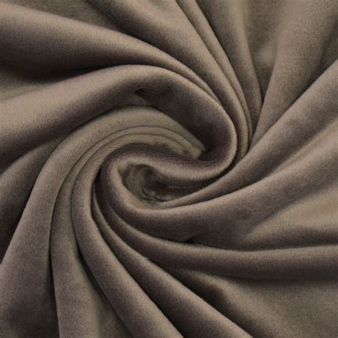 Nicki Fleece Fabric Plain Brown Fabrics Hemmers