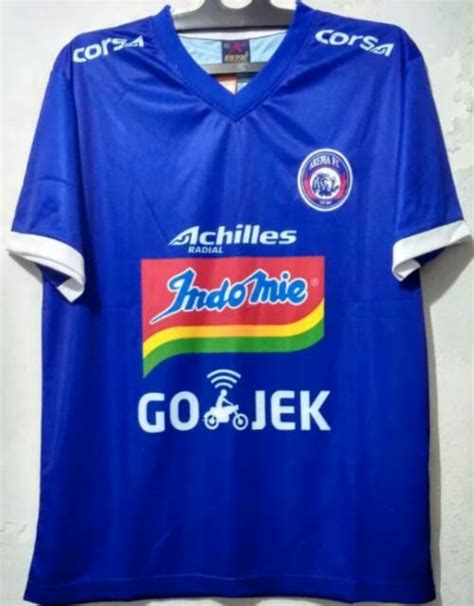 Jual Jersey Arema Fc Printing Home Liga Gojek Biru Terbaru Lokal