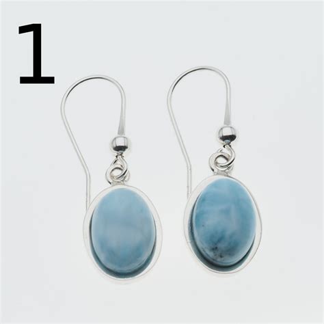 Skorulski Jewellery Kolczyki Larimar Owalny W Srebrze Skorulski