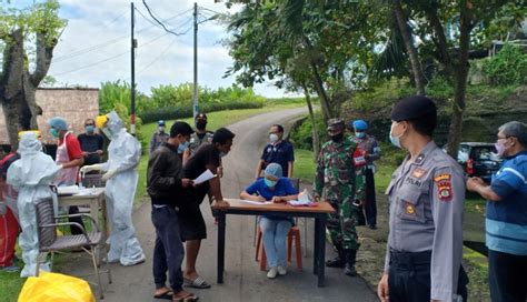 Nusabali Pengunjung Di Pantai Kedunggu Dirapid Test Antigen