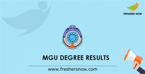 MGU Result 2025 (Released) | Degree, PG Sem Results