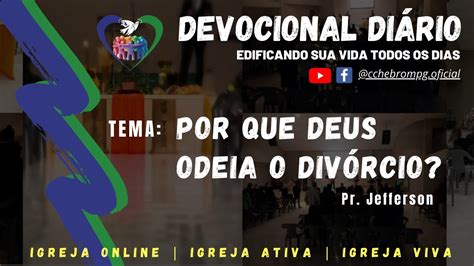 Cchebrom Online Por Que Deus Odeia O Div Rcio Malaquias