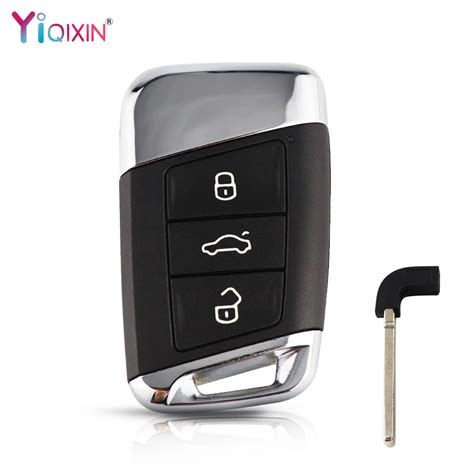 YIQIXIN Smart Remote Car Key Shell Case 3 Buttons For Volkswagen VW