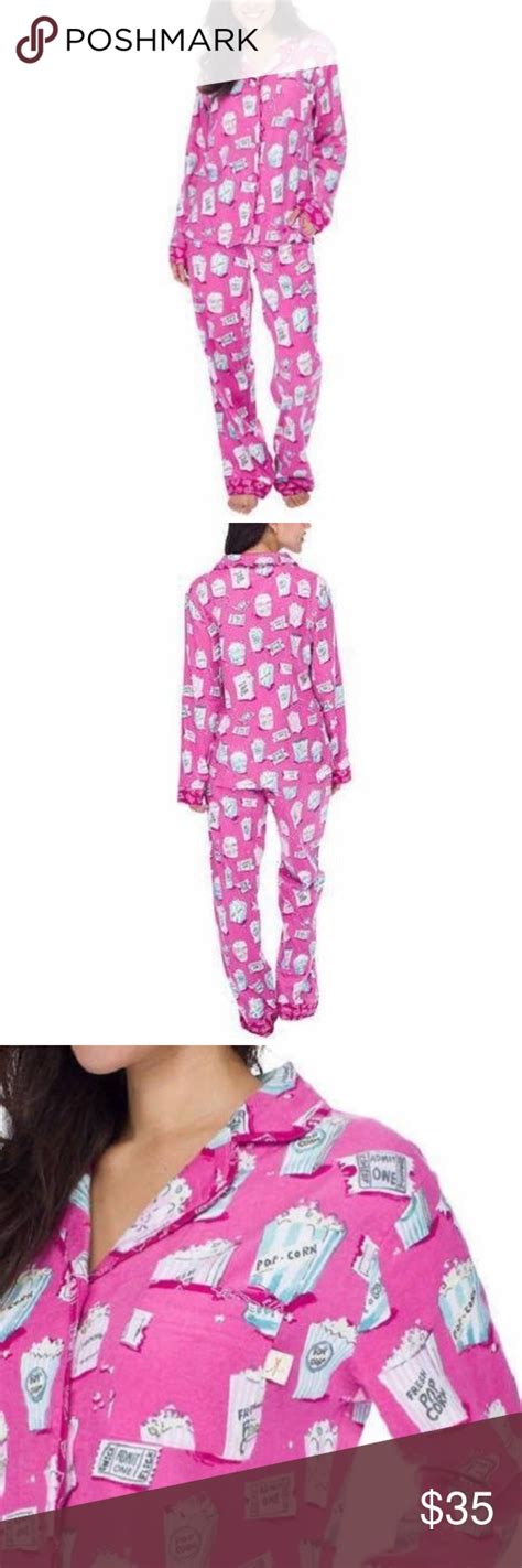 Munki Munki Ladies 2 Piece Flannel Pj Set Clothes Design Pj Sets