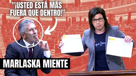 Ana Vázquez da a Marlaska con los datos de criminalidad en la cara