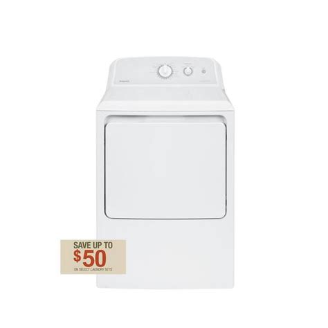 Hotpoint 6 2 Cu Ft Electric Dryer In White With Auto Dry Htx24easkws The Home Depot