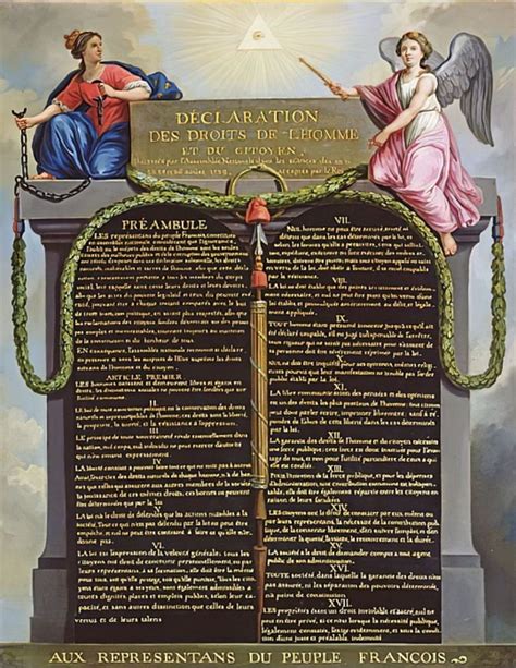 Declaration of the Rights of Man and Citizen (1789) | French revolution, Citizen, Framed prints