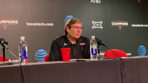 Texas Tech coach Mark Adams discusses the second-to-last play involving ...