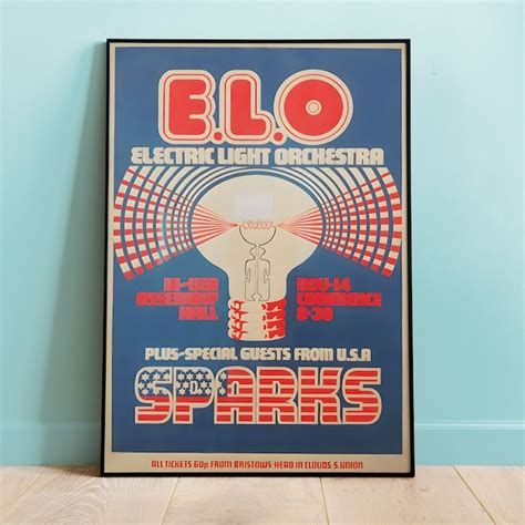 Electric Light Orchestra Poster Etsy