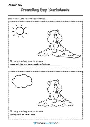 Groundhog Day Worksheets | WorksheetsGO