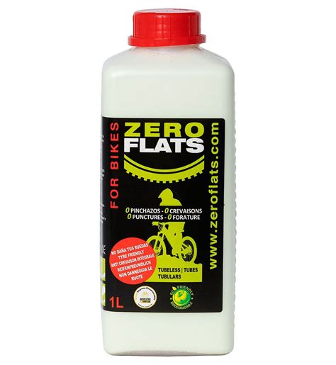 Zeroflats Anti Puncture 1000ml Tubeless Sealant Grey Bikeinn