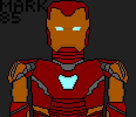 Iron Man Pixel Art Minecraft