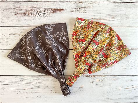 Bandana Headband for Women. Wide Headband With Elastic Back. Boho ...