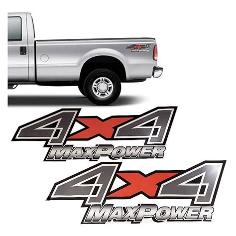 Adesivo 4x4 Max Power Ford F 250 Emblema Cromado Lateral Shopee Brasil