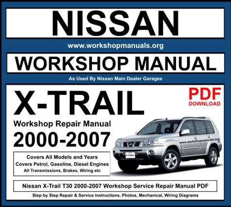 Nissan X Trail 2000 2007 Workshop Repair Manual Download Pdf