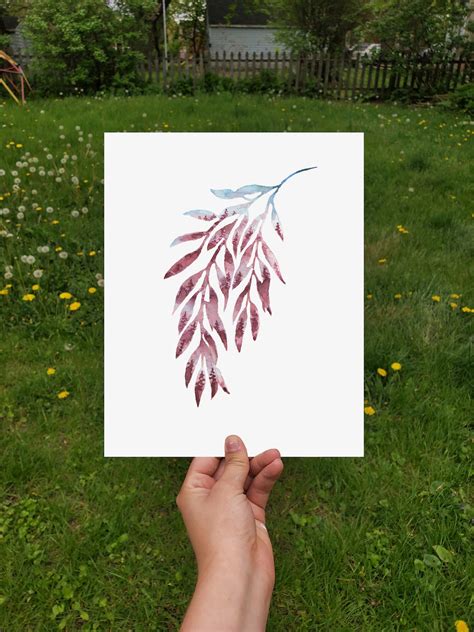 Willow Branch Watercolor Print Fine Art Giclee Print - Etsy