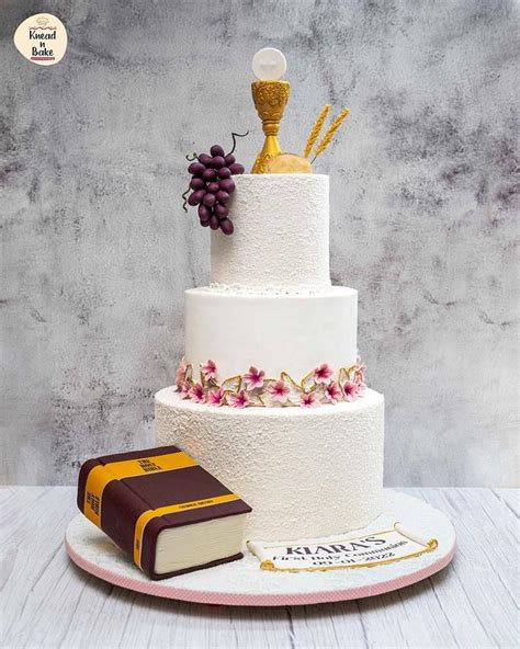 A first Holy Communion Cake - Decorated Cake by Knead N - CakesDecor