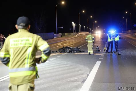 Zderzenie motocyklisty z osobówką w Opolu Ranny 28 letni m Radio Opole