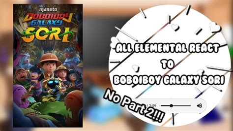 All Elemental Reaction To Boboiboy Galaxy Sori Gacha Club Boboiboy