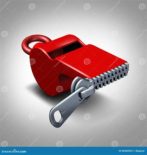 Whistleblower Silence stock illustration. Illustration of shut - 58384925