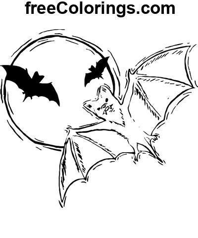 Chauve souris vampire Halloween Coloriages gratuits à imprimer