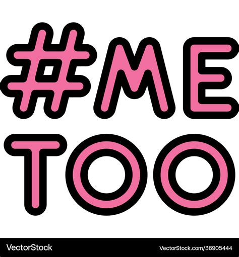 Me too icon feminism related Royalty Free Vector Image