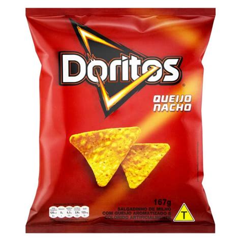 Salgadinho De Milho Queijo Nacho Doritos Pacote 140g Tateno Supermercado